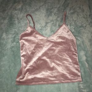 Forever 21 Velvet Crop Top